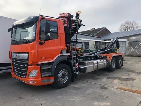 DAF CF 480 FAN WITH FASSI F235A. 2.23 E-DYNAMIC + TAM T20SN56100 +WEIGHING