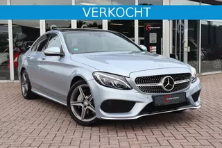 Mercedes-Benz C-klasse C 180 AMG, PANO, CLIMA, HUD, LUCHTVERING, 2X MEMORY!!