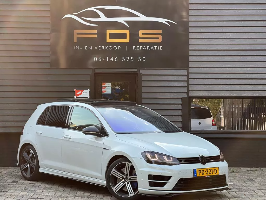 Volkswagen Golf VERKOCHT 2.0 TSI 4Motion R 400pk Milltek Pano Parelmoer wit!