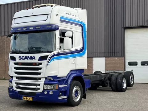 Scania R520 V8 / Retarder / FULL AIR / 6x2 / 510 WB / Night airco / Euro6 / NL Truck