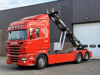 Scania R620-V8 / Retarder / Full air / Euro5 / 6x2 / WB: 470 cm / Container kabel systeem / King of the road / NL Truck