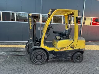 Hyster H 25 FT 2500 Kg diesel 3 delige mast, side shift
