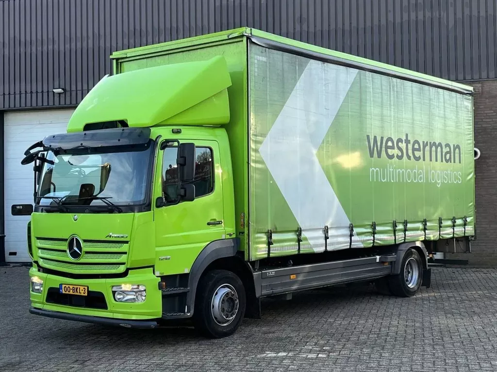 Mercedes-Benz Atego 1218 Schuifzeilen / 280 hoog / 2018 / Euro6 / Airco / NL Truck / Zero emission zone toegestaan