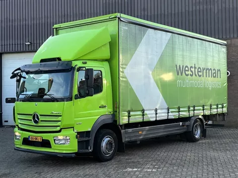Mercedes-Benz Atego 1218 Schuifzeilen / 280 hoog / 2018 / Euro6 / Airco / NL Truck / Zero emission zone toegestaan