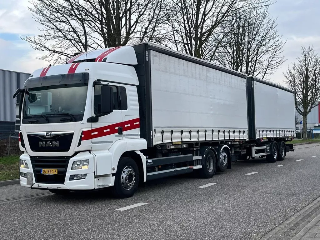 MAN TGS 26.420 / BDF / Full air / + Wescon aanhangwagen BDF / New smarttacho Gen2V2 / Full air / NL Truck + trailer