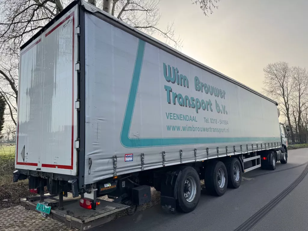 Fruehauf ONCRS 42-327 A 3ass oplegger Laadklep Stuuras APK 3-2027