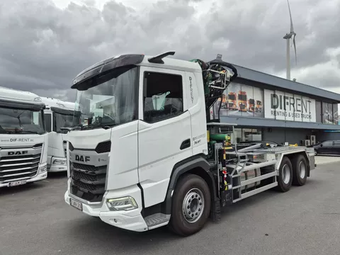 DAF XF480 FAT 6X4 FASSI F235.A2.24 Crane + TAM T20PC-5000 Containerhook