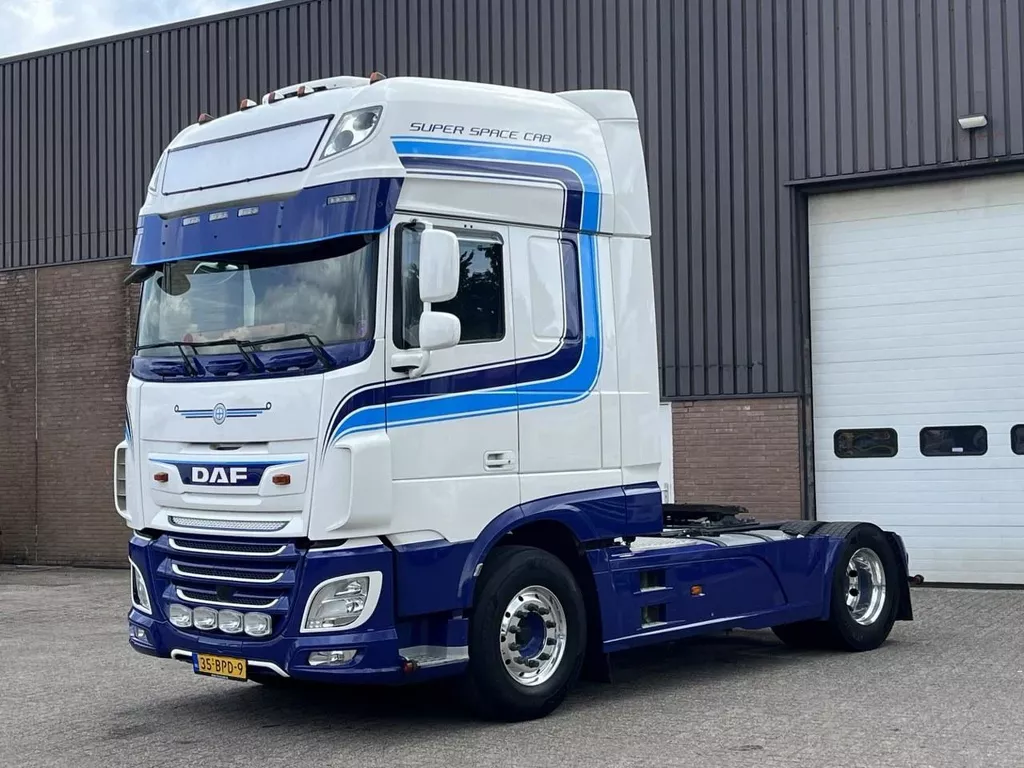 DAF XF480 FT / Retarder / Euro6 D / Full spoiler / New smarttacho Gen2V2 / Parking airco / Leather / Alcoa / NL Truck