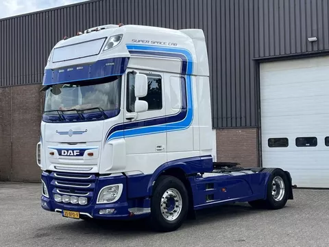 DAF XF480 FT / Retarder / Euro6 D / Full spoiler / New smarttacho Gen2V2 / Parking airco / Leather / Alcoa / NL Truck