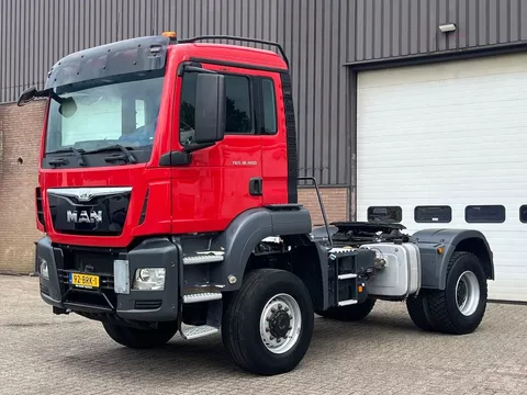 MAN TGS 18.400 4x4 / Big axle Naafreductie / Full steel / Sper / Euro6 / PTO / Hydraulic / Navi / Clima / NL Truck