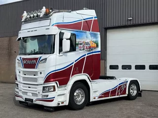 Scania R R730 V8 / Retarder / Full air / Special interior / Parking airco / New smarttacho Gen2V2 / Full option
