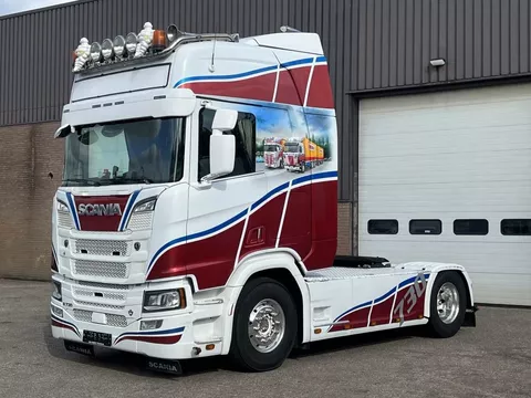 Scania R R730 V8 / Retarder / Full air / Special interior / Parking airco / New smarttacho Gen2V2 / Full option