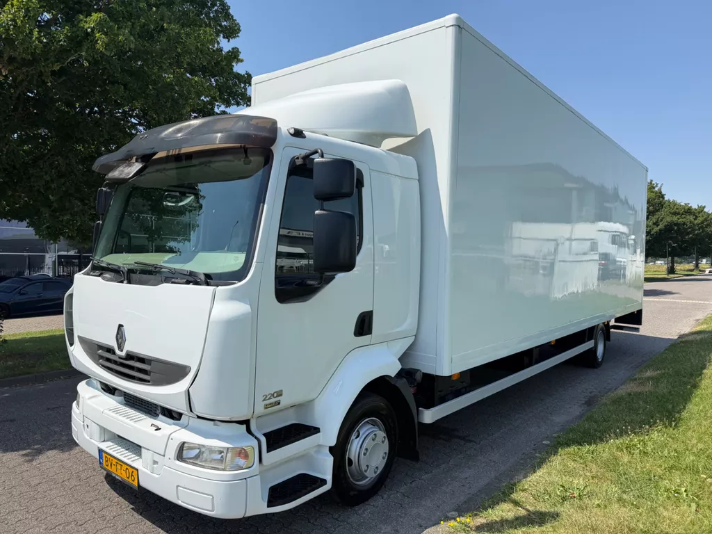 Renault Midlum 220 12 ML + EURO 5 + 3000 KG LIFT + BIG BOX + NL TRUCK