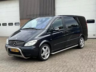 Mercedes-Benz V-Klasse Viano 3.0 CDI V6 DC Ambiente Lang / Luchtvering / Automaat / 5 zitplaatsen / Airco / Navi / Leather / NAP / Apple carplay / Carbonzwart / APK 5-26