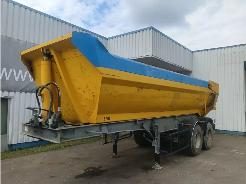 Trailer General 2 Axle Steel Tipper , Spring Suspension , Drum Brakes