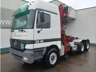 Mercedes-Benz Actros 2646 , 6x4 , V6 , EPS , 3 Pedal , Crane Loglift