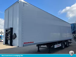 KAESSBOHRER SBT CS / 20-12 / 18 2-as City Box trailer met DHollandia achtersluitklep, ge&iuml;soleerd dak en Tridec besturing