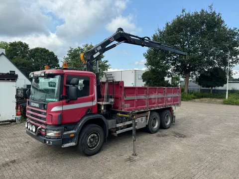 Scania 124C 380 6X4 MANUAL GEARBOX / HIAB 144B-3 DUO CRANE