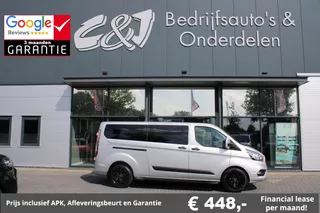 Ford Transit Custom 320 2.0 TDCI L2H1 Limited Dubbele Cabine luxe airco navi 448,- p/md