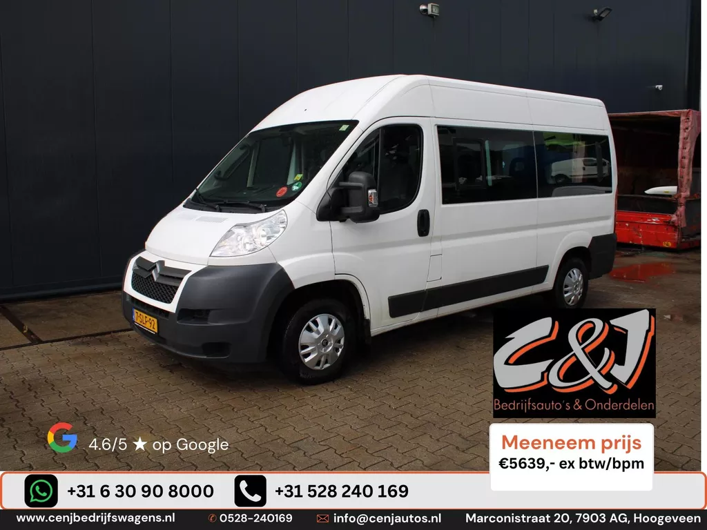 Citroen Jumper 33 2.2 HDI L2H2 Comfort 9 persoons airco cruise elek pakket 5639,- ex btw/bpm