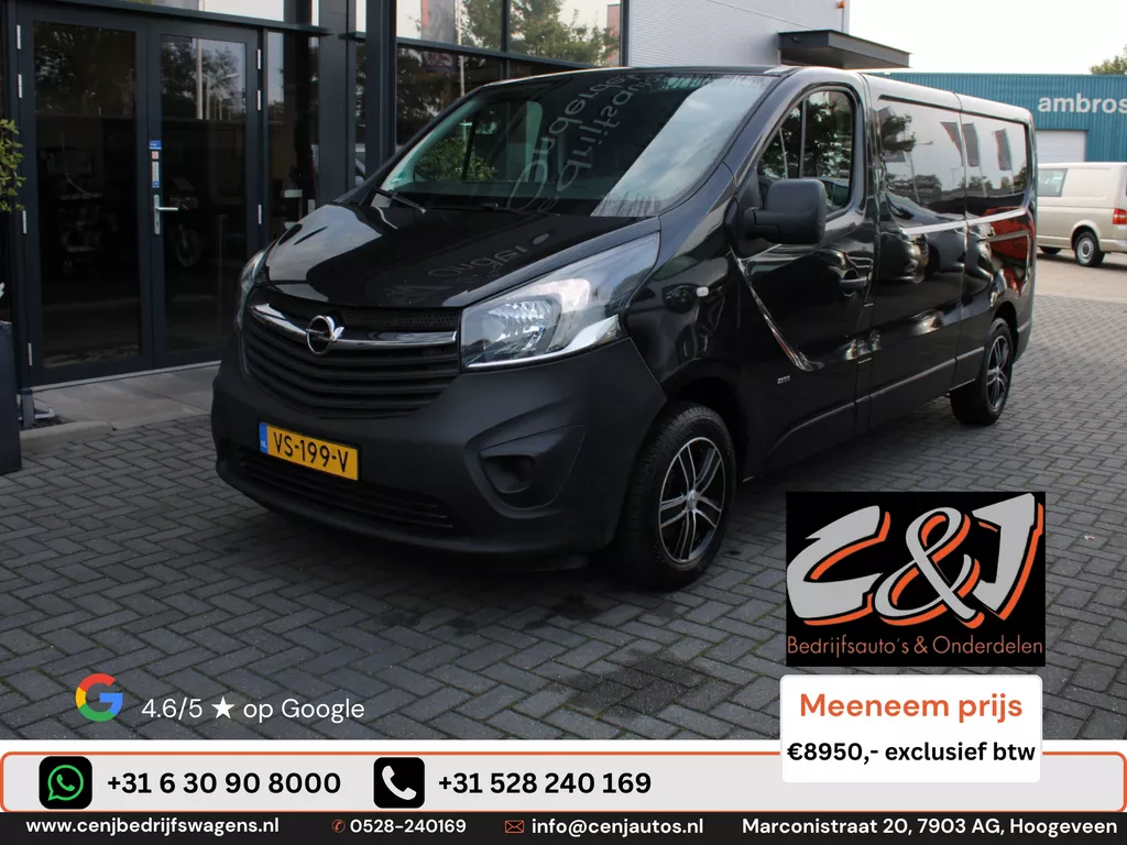 Opel Vivaro 1.6 CDTI L2H1 Sport EcoFlex airco navi cruise 299,- p/md