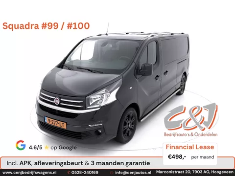 Fiat Talento 1.6 MJ L2H1 Dubbele Cabine  SX squadra #99 luxe leder navi cruise lease 498,- p/md