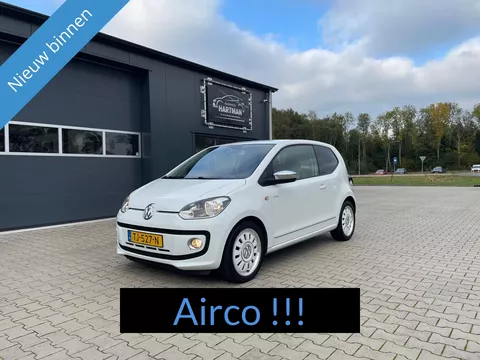 Volkswagen White Up! 1.0 high up! BlueMotion Airco - Navi - Cruise control !!!