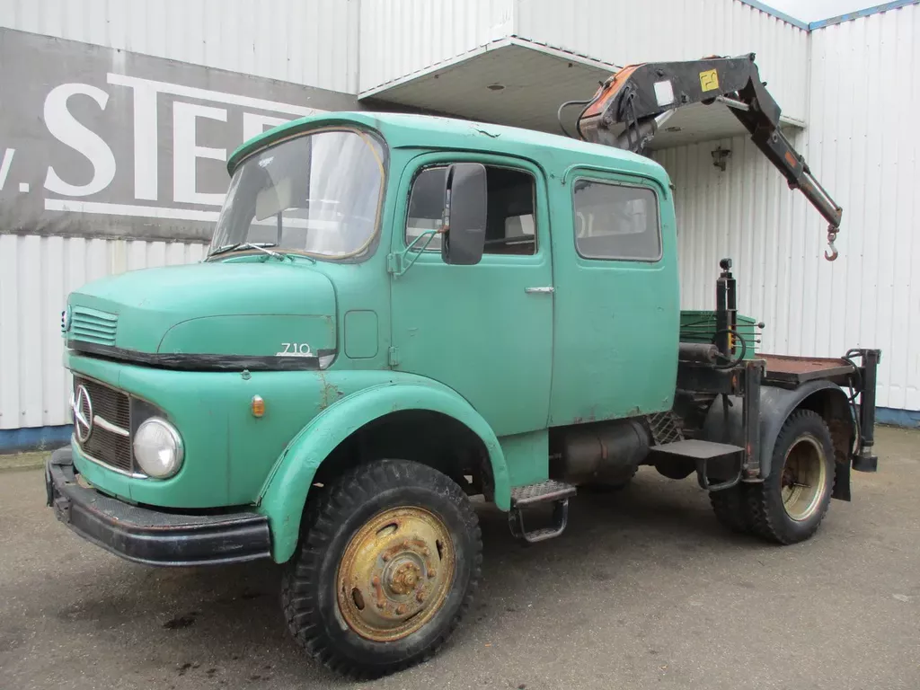 Mercedes-Benz 710 , 4x4 , Crane Hiab 5501