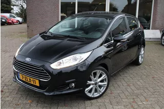 Ford Fiesta 1.0 EcoBoost Titanium X Airco, Navi, Cruise control, Leder/stof, Stoelverwarming, Keyless, Boordcomputer, 17&quot; LMV