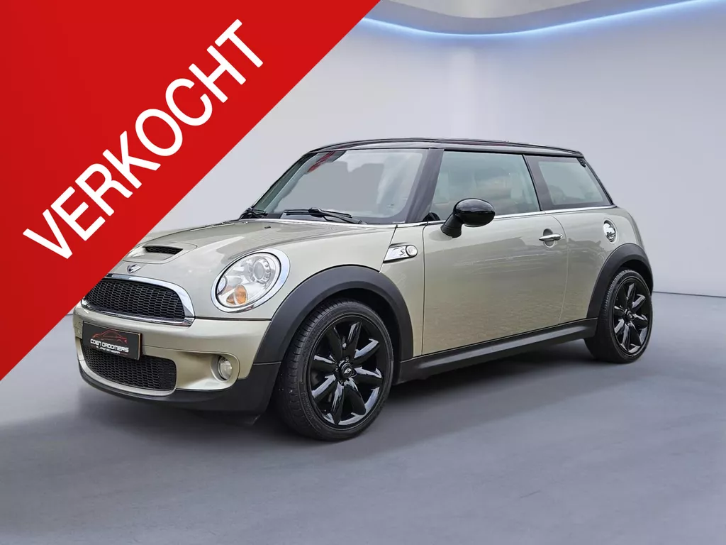 Mini 1.6 Cooper S Chili /Zeer nette staat/ Vol bruin leder + interieur / Stoelverwarming / Bi-Xenon / Parkeersensoren achter / (MET GARANTIE*)