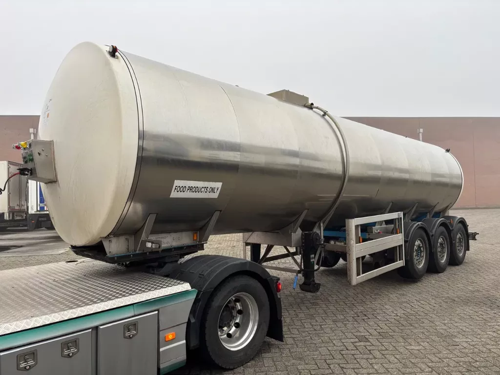 LAG 30000 ltr, 1 compartment, Cistern,Foodstuff,RVS,Stainless Steel, Rostfrei stahl, SAFtank, silo, Scheibebremse, Disc