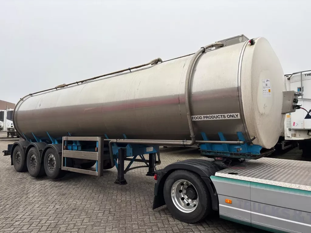 LAG TCL 30000 ltr, 1 compartment, Cistern,Foodstuff,RVS,Stainless Steel, Rostfrei stahl, SAFtank, silo, Scheibebremse, Disc