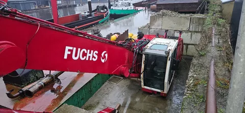 Fuchs 350 overslag kraan ( bovenbouw)