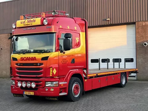Scania G G400 / Retarder / Full air / Euro5 EEV / Special platform / Kooi-aap / 9000kg frontaxle / NL Truck