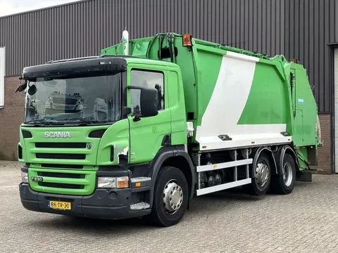 Scania P P230 / Vuilniswagen Garbagetruck Mullwagen / Geesink GPM3 + Terberg belading TA-De / 6x2 / NL Truck