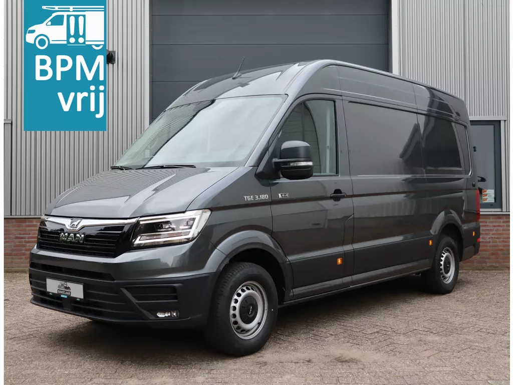 MAN TGE 3.180 4X4 Aut., LED, Climatronic, Stuurverwarming, 3-Zitpl., L3H3