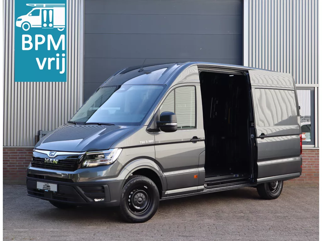 MAN TGE 3.180 Aut. Commander, Facelift, Climatronic, Stuur- en stoelverw.,L3H3, 2X Schuifdeur, ACC