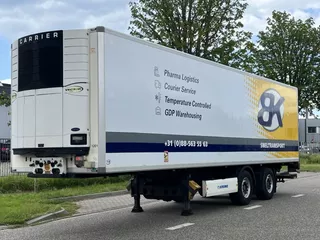 Krone SZ / 2-Assige city koeltrailer / Carrier 1550 / Laadklep / Stuuras / 11 mtr / SAF Disc / NL Trailer