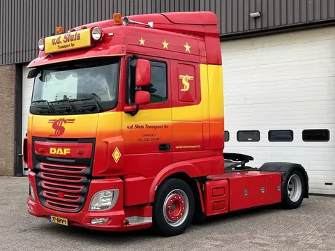 DAF XF 440 FT / New smart tacho Gen2 V2 / Full air / Hefschotel / Lowdeck Mega / Parking airco / NL Truck