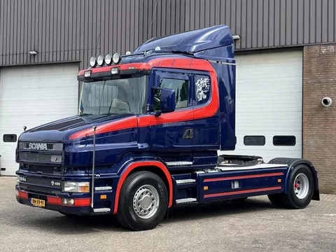 Scania T T164-480 V8 / Retarder / Only 779.382 km / Torpedo Hauber / Airco / 470 wb / Original T-Cab / NL Truck